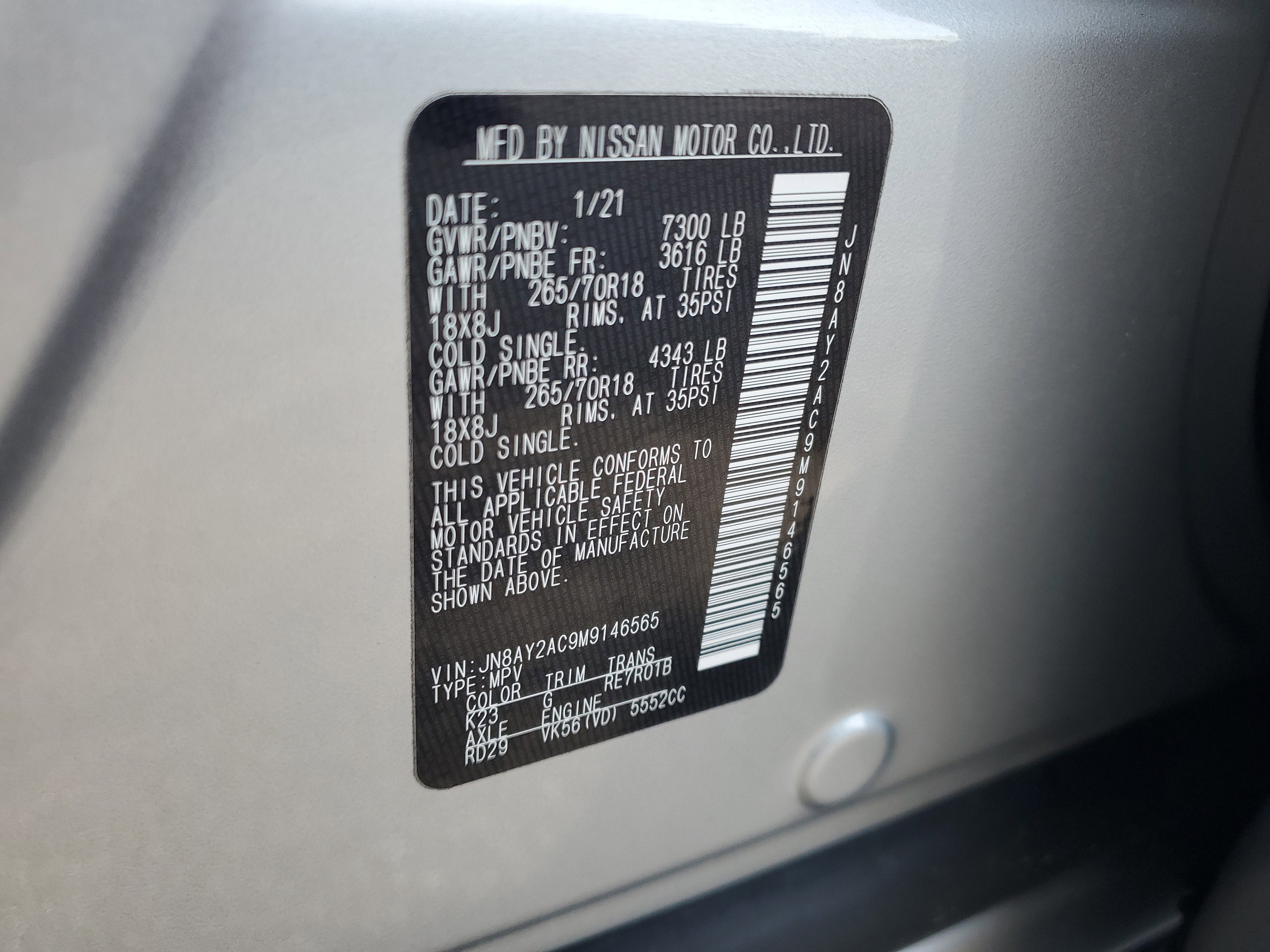 2021 Nissan Armada SV