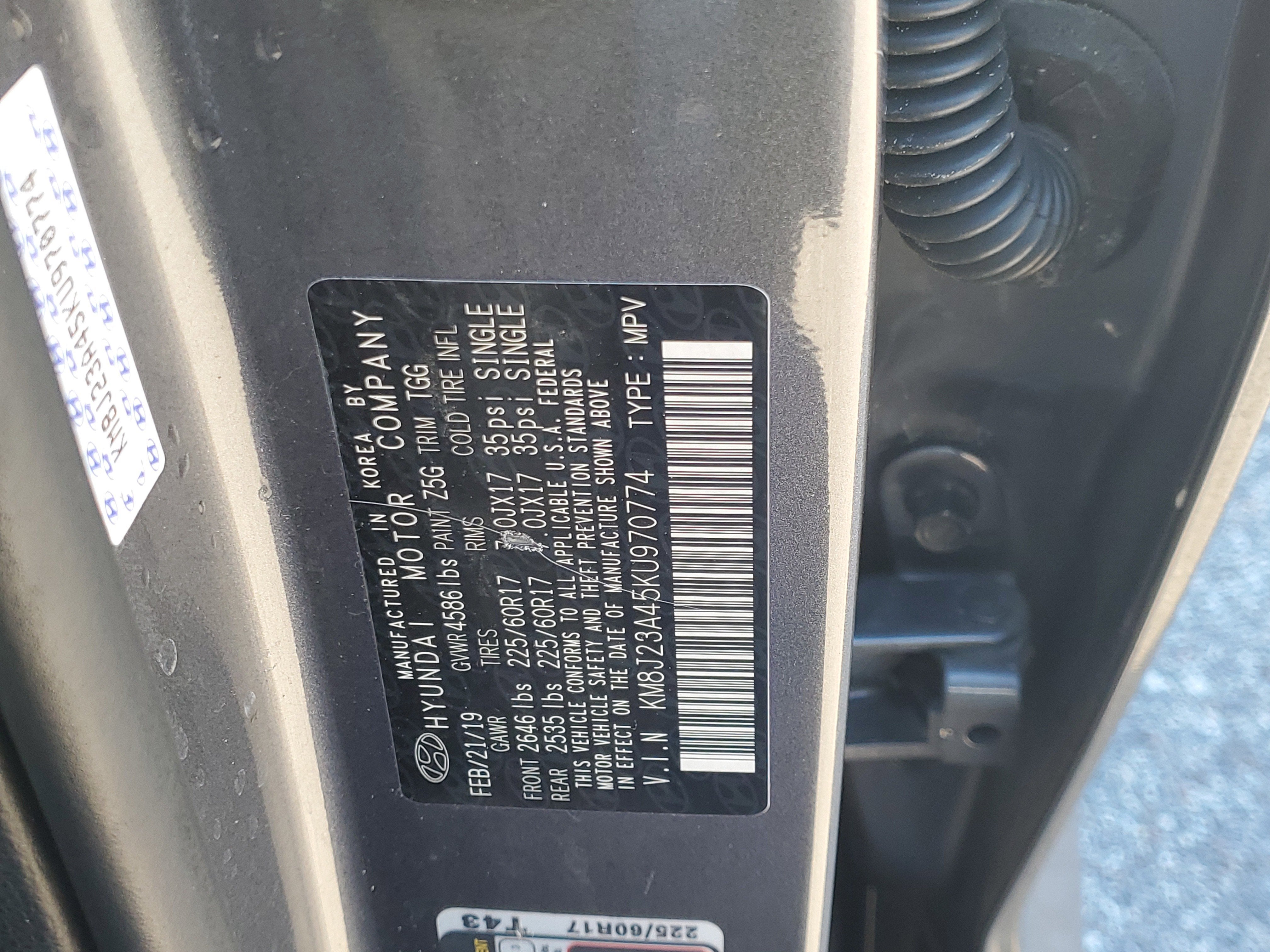 2019 Hyundai Tucson SE