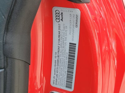 2011 Audi R8 5.2L