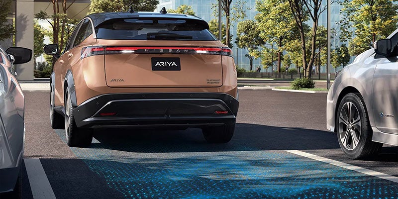 Nissan Ariya showcasing autonomous parking technology