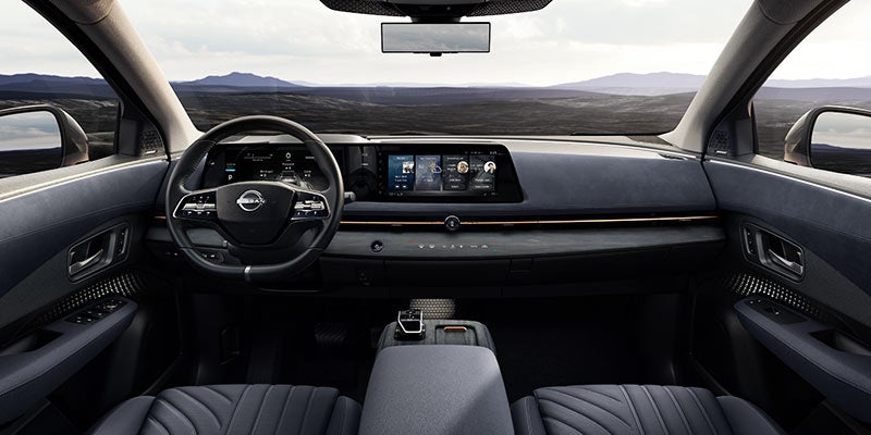 Interior of Nissan Ariya