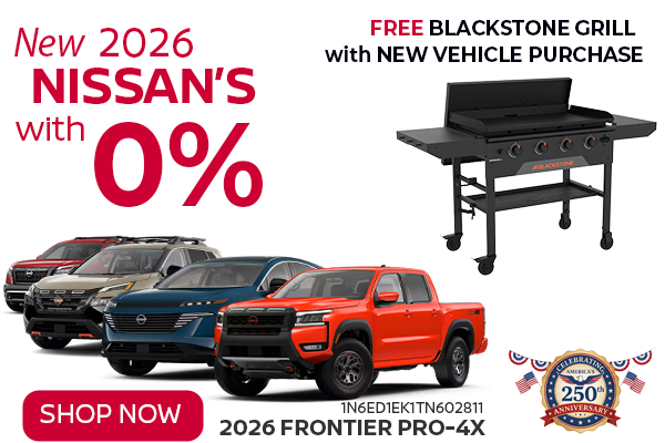 0% On New Nissans